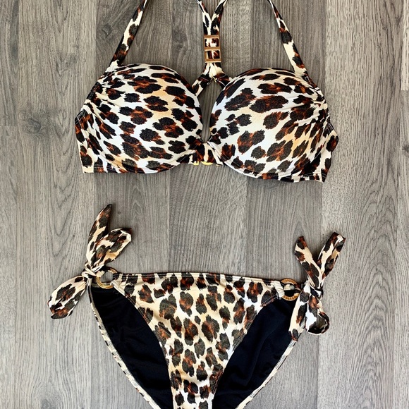 Victoria's Secret Other - Glitter Leopard Bombshell set 34C Medium